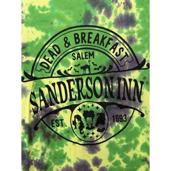 Dead & Breakfast Sanderson Inn Salem Tie Dye Graphic T Shirt Adults Medium Witch - Picture 5 of 7